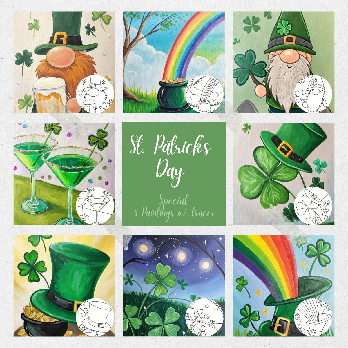 St, Patty's Day PLR Paint Party Printable Bundle