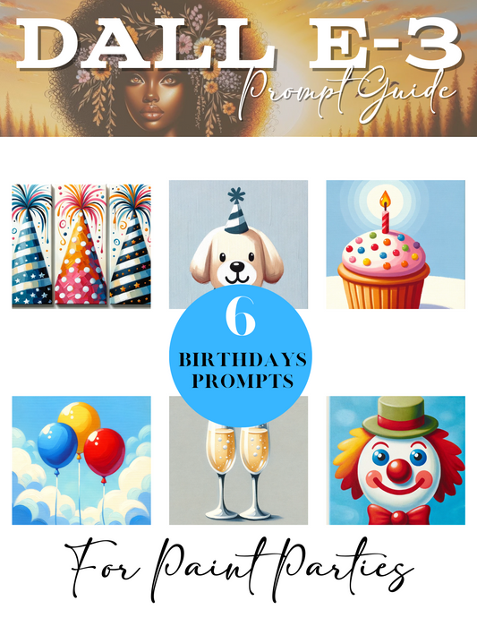 Dalle3 Prompt Guide For Paint Parties: Birthday Edition