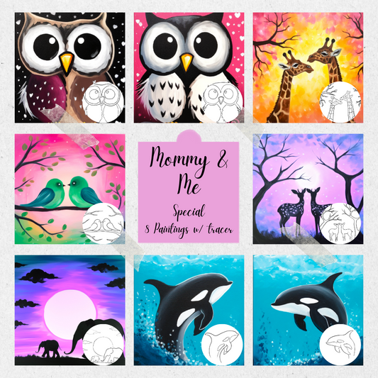 Mommy and Me PLR Paint Party Printable Bundle