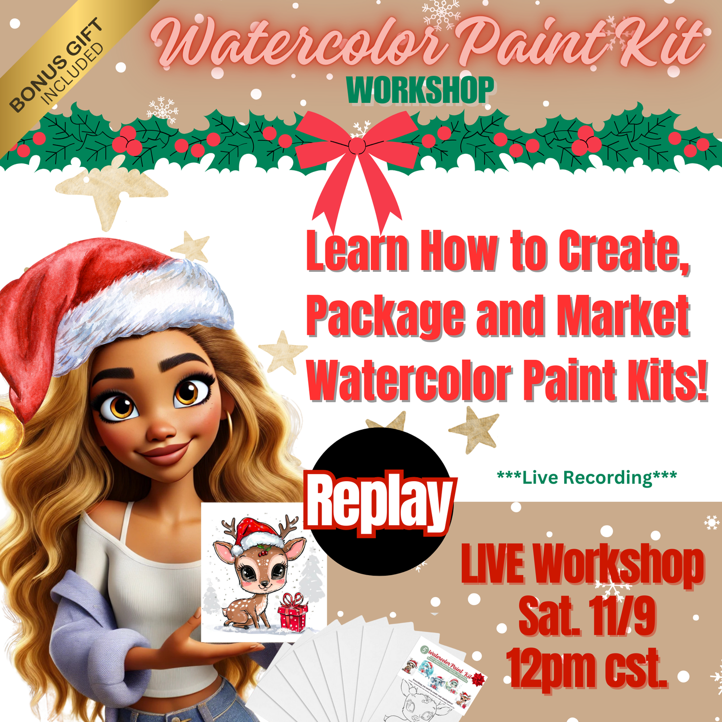 Watercolor Paint Kit Workshop: Replay