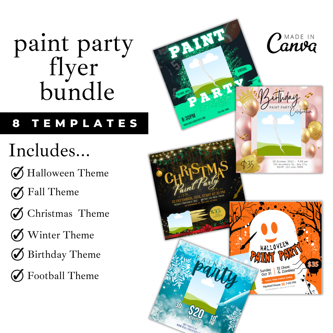 Paint Party Flyer Bundle